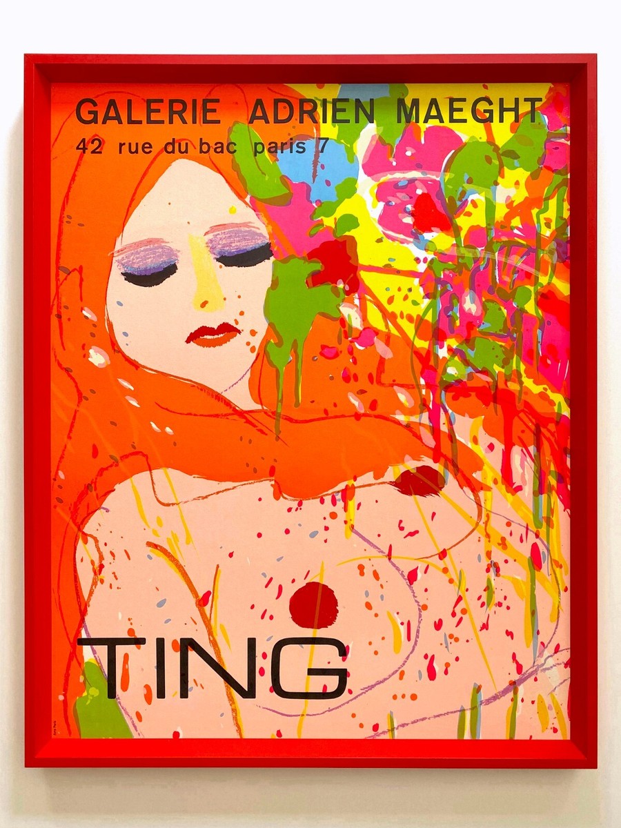 WALASSE TING RARE 1974 MCM LITHOGRAPH PRINT 