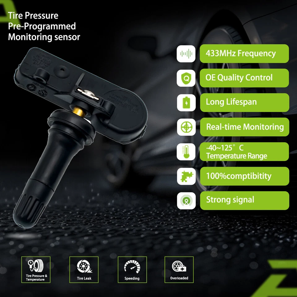 4PCS Genuine Tire Pressure Sensor For F150 Explorer Mustang TPMS35 F2GZ1A189AB - Imagem 3 de 4