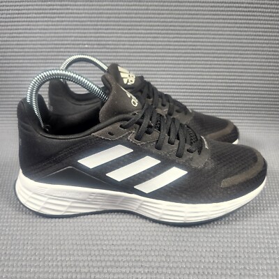 Adidas Duramo SL Womens Size 6.5 Black White Athletic Running Sneakers Shoes