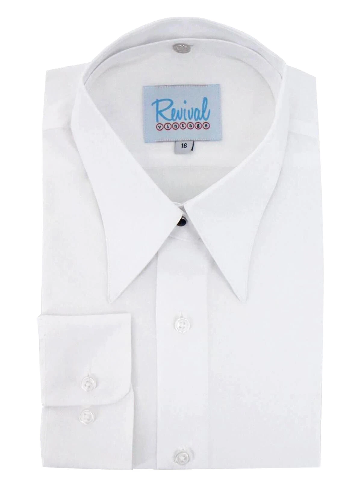 Camisas de vestir vintage formal blanco para hombres