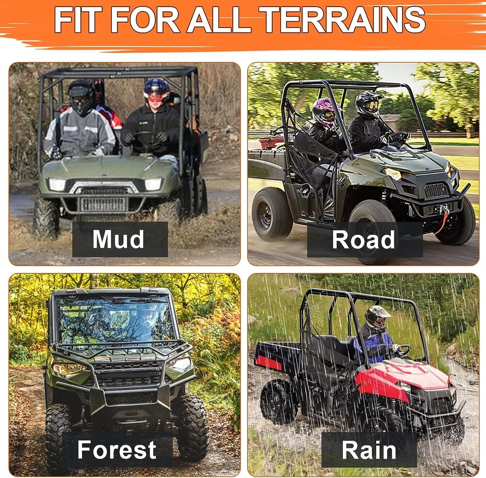 Cubiertas de asiento de banco UTV camuflaje cubierta antipolvo para Polaris Ranger 500/700/800 2002-08 Foto 4 de 4