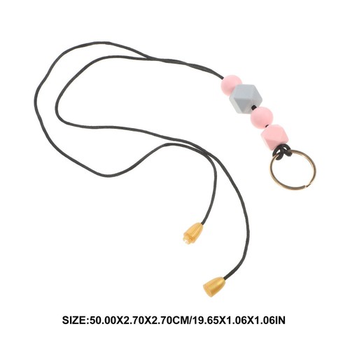 Card Lanyard Anti-lost Key String Beads Lanyard Decorative Phone Strap Card - 第 10/12 張圖片