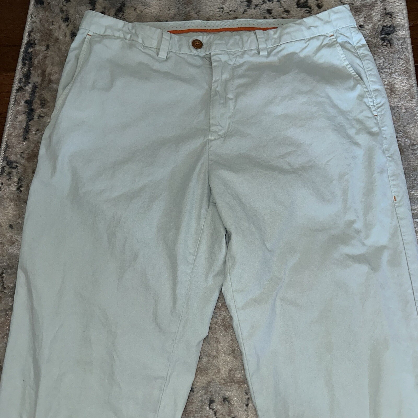 Tommy Bahama Chin Pants 34x34 Teal Pima Cotton Men’s Casual Straight Leg Pants