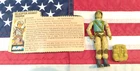 Vintage 1983 G.I. Joe AIRBORNE 3.75" Action Figure ARAH w/ FILE CARD HELMET PACK