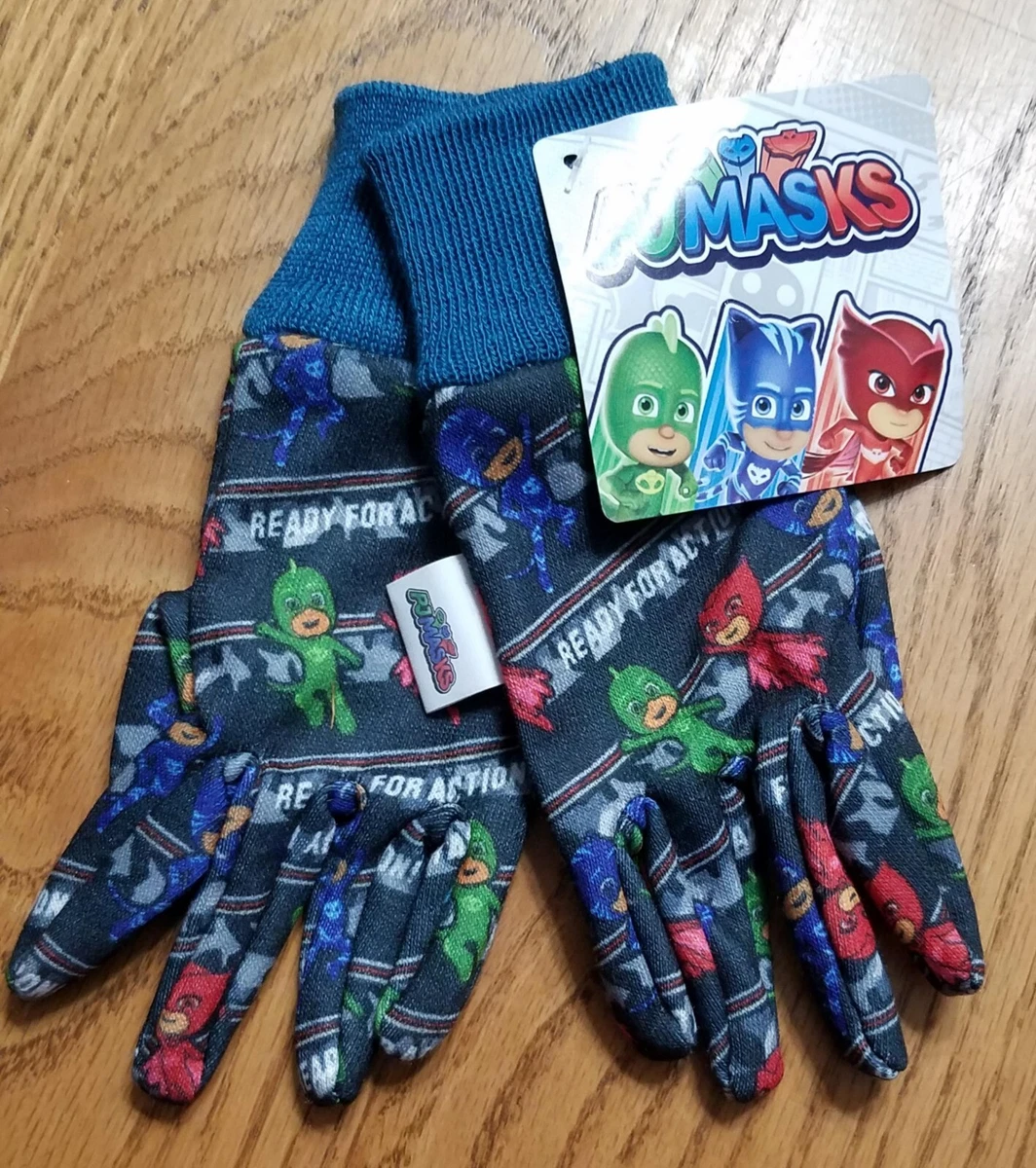 PJ MASK Yard Gloves Age 3 Toddler Kids Jersey Gloves NEW
