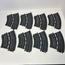 Lot Of 8 Artin Slot 2-Lane Curved Track w/ Hook Part No 112212701 1913D-4/1