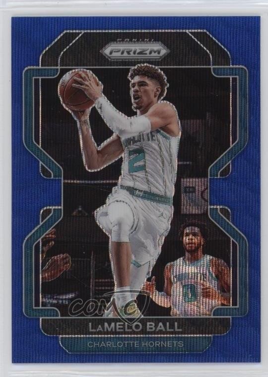 2021-22 Panini Prizm Blue Wave Prizm LaMelo Ball #185 18jt