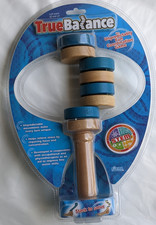 True Balance Handheld Wooden Toy Game by Excite STEM Coordination Blue NEW