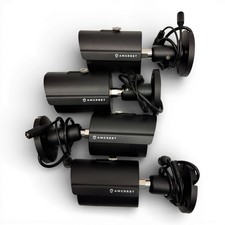 Lot of 4 Amcrest Outdoor Security Camera AMC720BC36-B 720P Bullet Camera 3.6mm