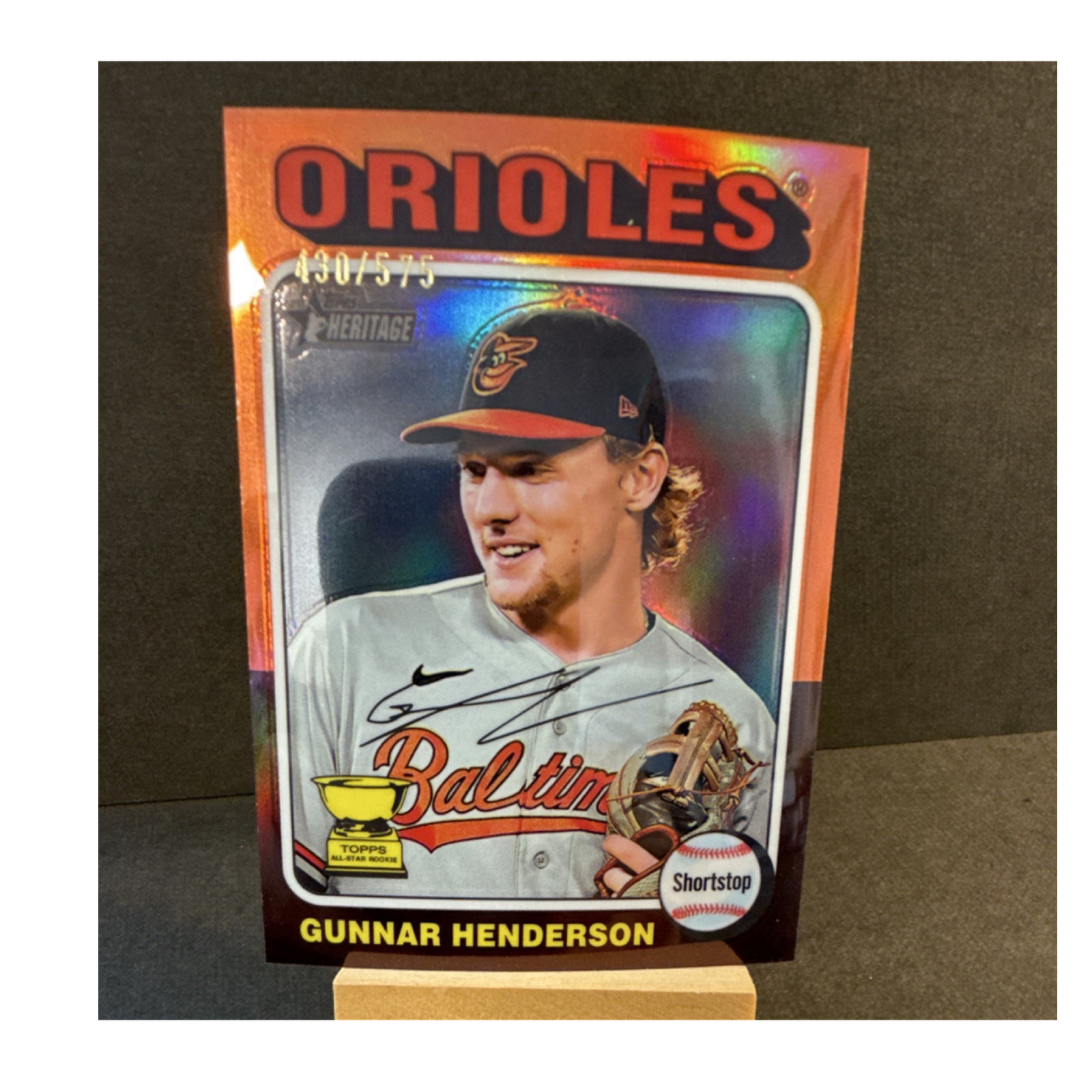 2024 Topps Heritage Gunnar Henderson #24 Chrome Refractor /575 Orioles