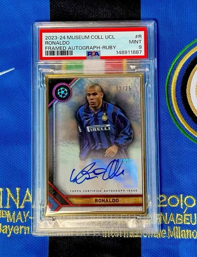 Topps 2023 Museum Collection Uefa Champions League Incorniciato Auto Ronaldo /25 POP 3 prezzo ebay