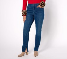 Belle by Kim Gravel Women's Pants Sz 12 Tall Flexibelle Kickity Blue A624947