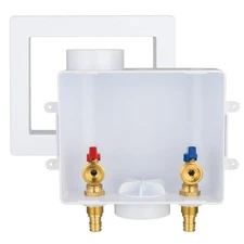 Washing Machine Outlet Box,1/2 Inch PEX Crimp F1807 Inlet x 3/4 Inch MHT Outl...