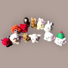 Vintage Puffkins Plush Lot of 12 with Hang Tags Retired Beanbag Animals Cute