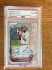 2022 Bowman Chrome  Auto Brayan Bello CPA-BB Speckle Refractor/299 PSA 10