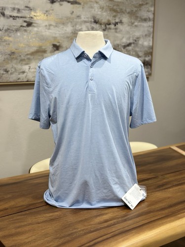 Lululemon Neu mit Etikett Herren XL Evolution Poloshirt Kurzarm Swt feuchtigkeitsableitend Golf Stretch - Bild 1 von 9