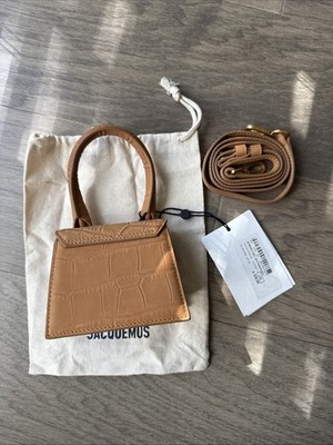 Jacquemus le Chiquito Mini Brown Croc Leather Bag | eBay