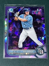 2022 Bowman Chrome SAPPHIRE Dru Baker PURPLE /25