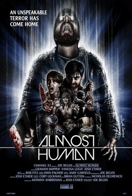 Almost Human 2014 0 Movie Poster Art Print Cyberpunk Quality Rare Frame Nostalgi