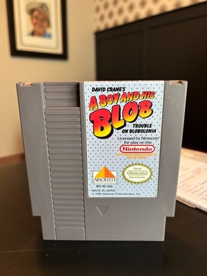 David Crane's A Boy And His Blob Trouble On Blobolonia Nintendo NES Video Game !