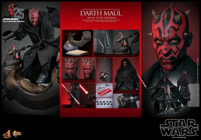 Hot Toys MMS749 Star Wars Phantom Menace Darth Maul Sith Speeder (Collector) NEW