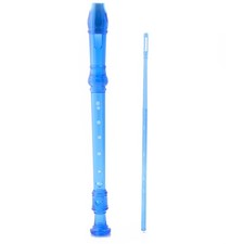 D'Luca Student 3 Piece Recorder Flute Blue