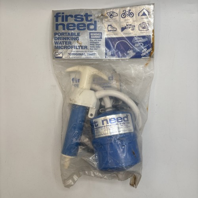#ad #ad First Need Portable Water Purifier Microfilter Filter Pump Purification System $39.95