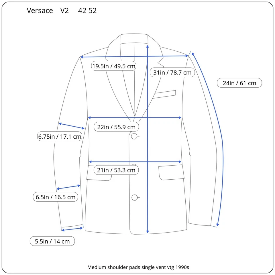 Jaqueta de jantar Versace V2 52it 42r xale colarinho smoking jaqueta - Imagem 2 de 4