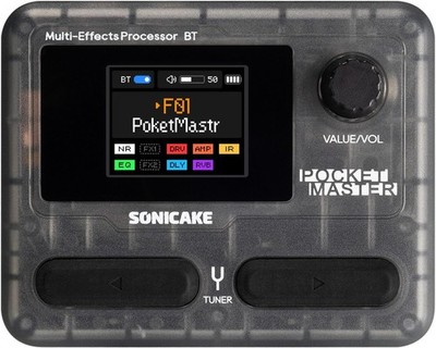 Sonicake Pocket Clear Black Master Electric Guitar Multi-Effects Processor NEW