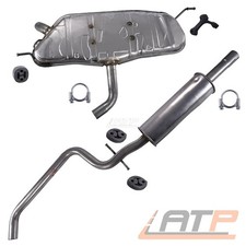AUSPUFFANLAGE MITTELSCHALLDÄMPFER ENDSCHALLDÄMPFER FÜR VW GOLF PLUS 5M 1.6