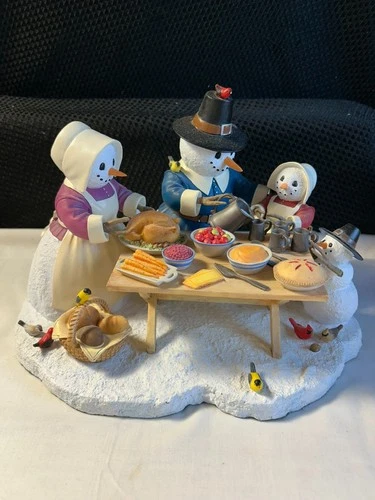 Lenox "A Time For Thanks" by Lynn Bywaters Thanksgiving Figurine