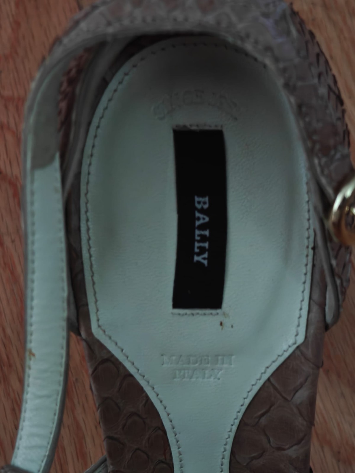 BALLY Python Snake High 4" Heels 10.5 M Worn Once… - image 6