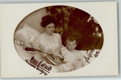 12056128 - Marie Gabrielle mit einer Laute - Verlag Windhager Nr. 219 Foto AK