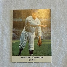 Golden Press 1961 Hall of Fame Walter Johnson #29 Washington Senators MLB Card
