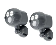 New Mr. Beams NetBright Motion Activated Spotlights 2-PK MBN391, Gray