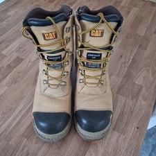 Caterpillar Premier 8 Safety Boots  Composite Toe Waterproof Side Zip Size 11