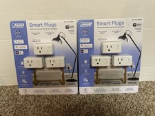 Lot of 2 Feit Electric 3-Pack Wi-Fi Smart Plu...