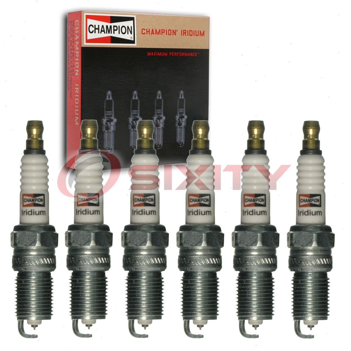 6 pc Champion Iridium Spark Plugs for 1997 Ford E-150 Econoline Club Wagon ki