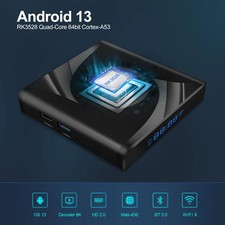 X88 Pro 13 Android 13.0 Smart TV Box with Remote Control, RK3528 Quad-Core, 2GB