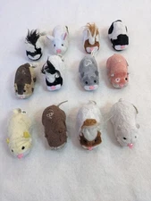 Cepia Zhu Zhu Pets PARTS/REPAIR 12 Lot Kung Zhu Hamsters, 1 Bunny, Not Working