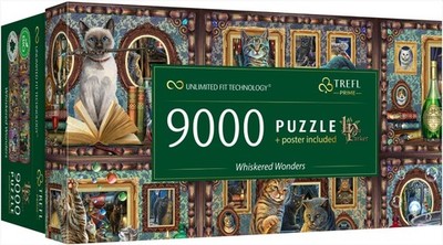 NEW Trefl Jigsaw Puzzle 9000 Pieces Unlimited Fit UFT Whiskered Wonders
