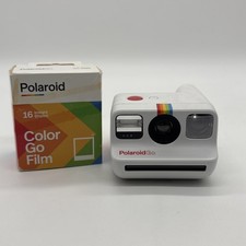 Polaroid Go White Collectible Built-In Flash Mini Instant Film Camera W/ Film