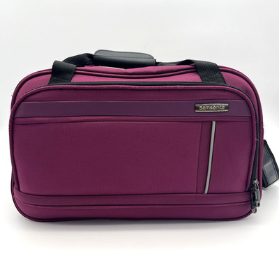 Samsonite Carry-On Travel Bag Softside Luggage 18  Purple/Burgandy #1101676