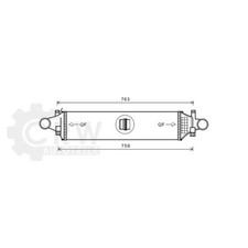 Ladeluftkühler für Mercedes-Benz CLA Coupe Bj.13-19