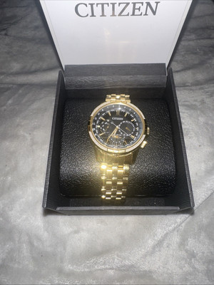 Men's Citizen Eco-Drive 8729-S115752 Watch Gold-Tone Stainless