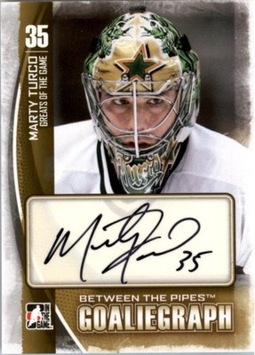 2013-14 Between the Pipes Autographs #AMT Marty Turco Auto - HKY
