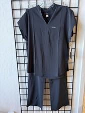 Koi Women's Basics Wide Leg Scrub Set Black Size Small New