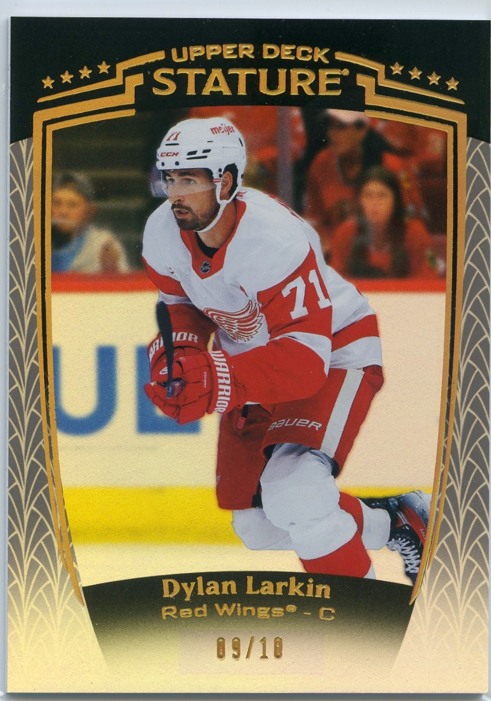 2024-25 Upper Deck Stature #10 Black Dylan Larkin /10