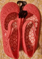 NWOT Wonder Nation Girls size Toddler 12 Coral Jelly Shoes Sandals
