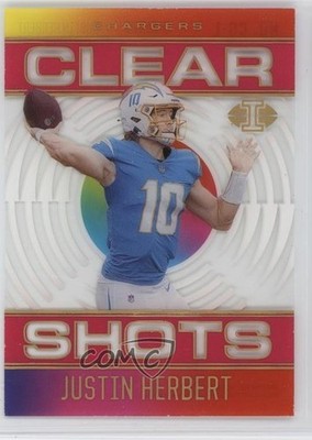 2021 Panini Illusions Clear Shots Pink /399 Justin Herbert #CS-1 1i3m